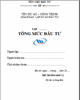 Dự toán tổng mức đầu tư dự án, công trình